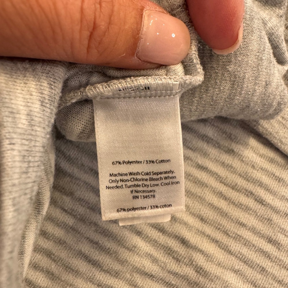 Vineyard Vines Gray Pullover Hoodie Coastal Beach Hamptons Light Minimalist Sz S - Picture 9 of 9